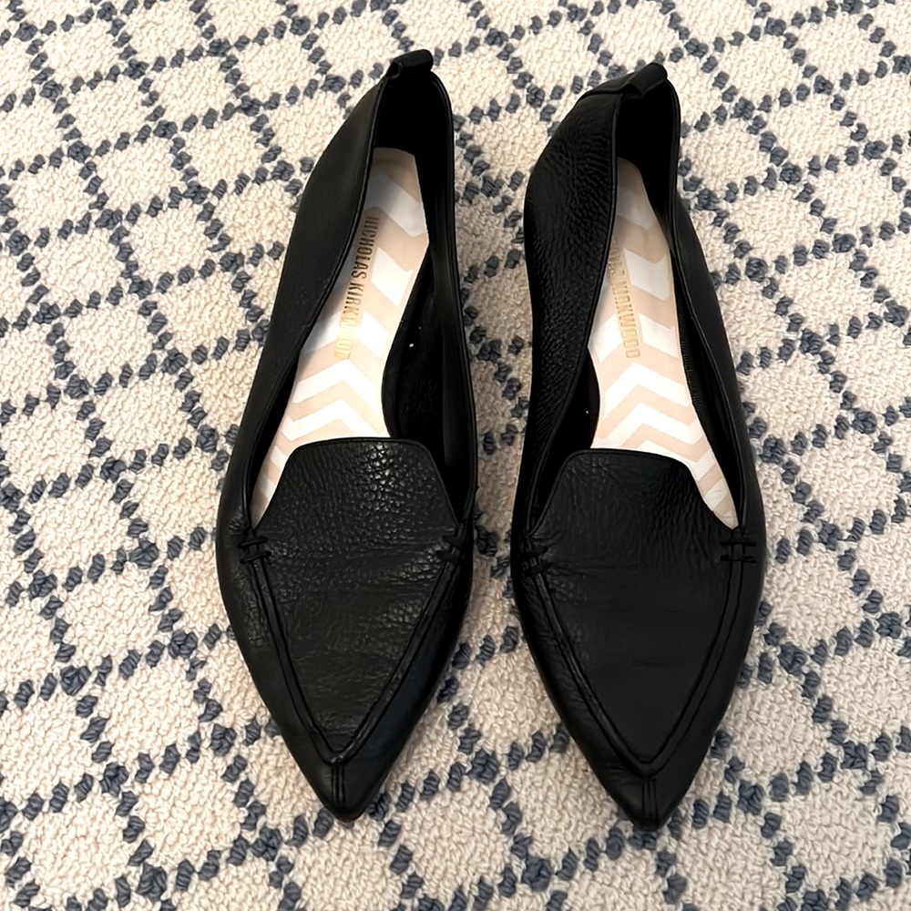 Nicholas Kirkwood Black Beya Loafer. Size 38